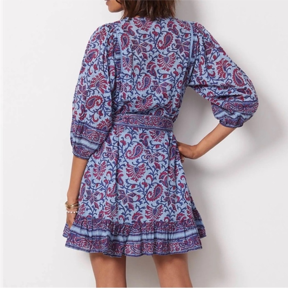 Cleobella Cade mini dress with tie size small
